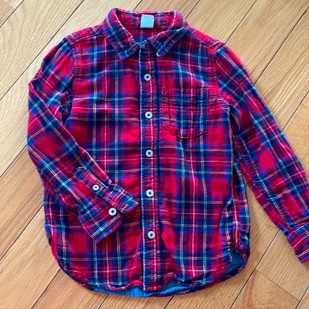 Baby gap Plaid button up shirt.